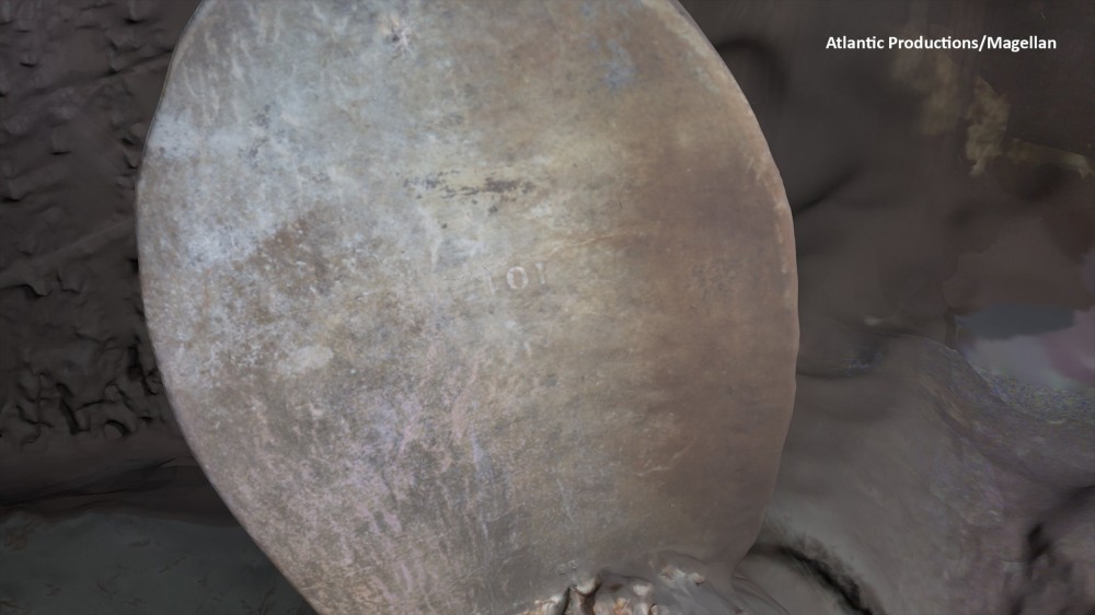 3D scan of Titanic propeller wreckage